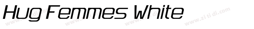 Hug Femmes White字体转换